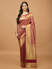 Zari Booti Woven Handloom Saree