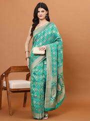 Stone Embroidery Banarasi Saree