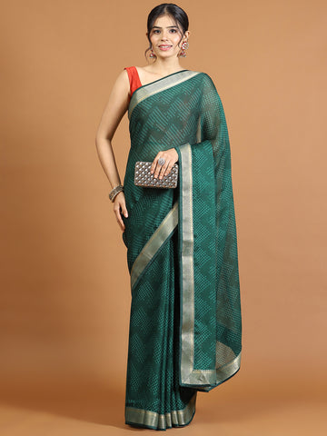 Zari Border Woven Art Silk Saree