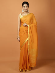 Zari Border Chiffon Woven Saree