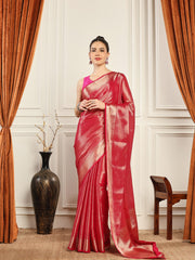 Plain Crepe Saree