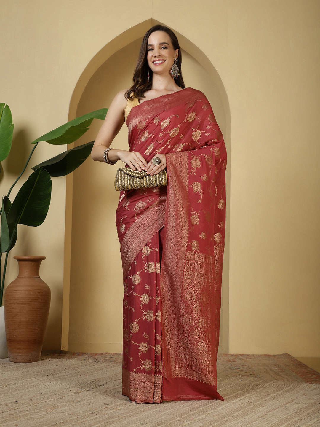 Zari Jaal Georgette Saree