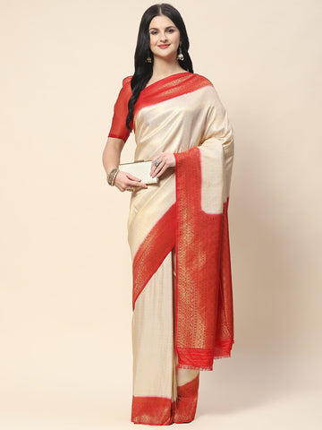 Zari Jaal Woven Handloom Saree