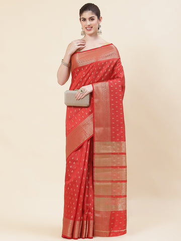 Zari Booti Handloom Woven Saree