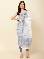 Printed Cotton Unstitched Suit Piece With Dupatta