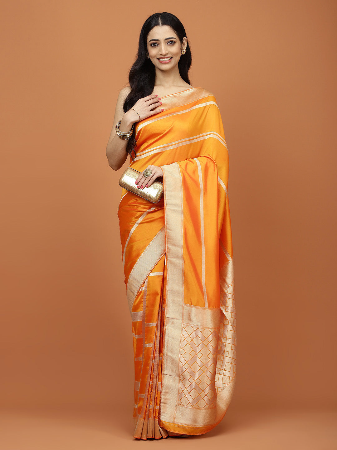 Stone Embroidery Banarasi Saree