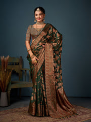Zari Jaal Handloom Woven Saree