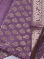 Banarasi Chanderi Unstitched Suit With Dupatta