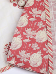 Printed Cotton Blend Unstitched Suit With Dupatta