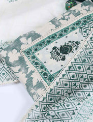 Neck Work Cotton Blend Unstitched Suit With Dupatta