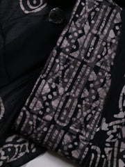 Printed Cotton Blend Unstitched Suit With Dupatta