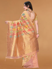 Zari Jaal Cotton Woven Saree