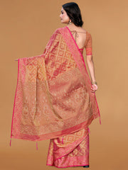 Zari Jaal Cotton Woven Saree