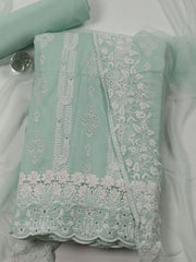 Shifley Cotton Blend Unstitched Suit Piece With Dupatta