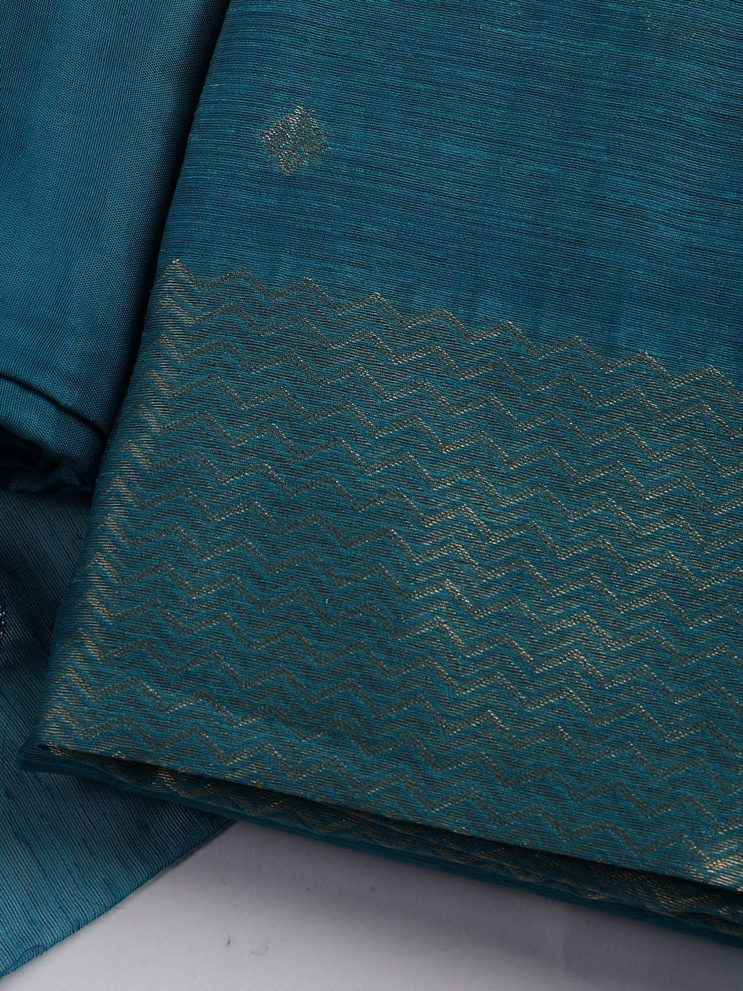 Woven Chanderi Unstitched Suit Piece With Dupatta