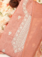 Printed Linen Unstitched Suit Piece With Dupatta