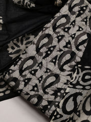 Printed Cotton Blend Unstitched Suit With Dupatta