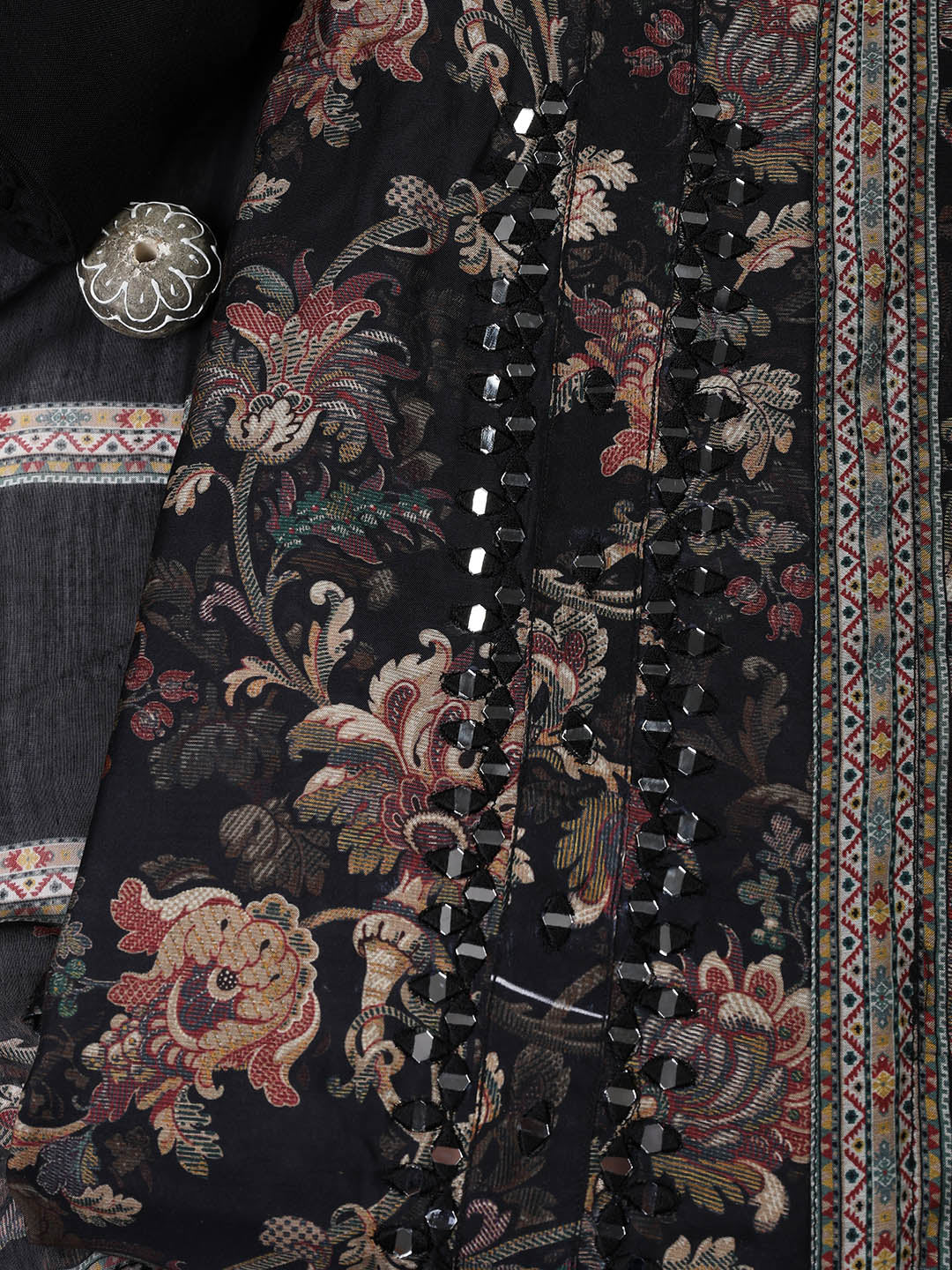 Printed Muslin Unstitched Suit Piece With Dupatta