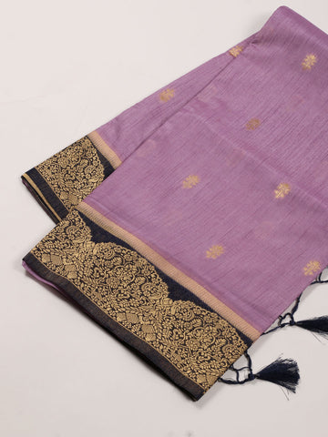 Zari Border Booti Handloom Woven Saree