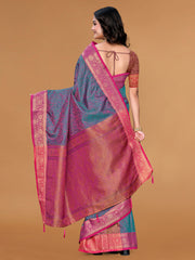 Zari Jaal Cotton Woven Saree