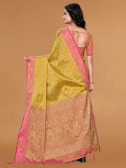 Zari Jaal Cotton Woven Saree