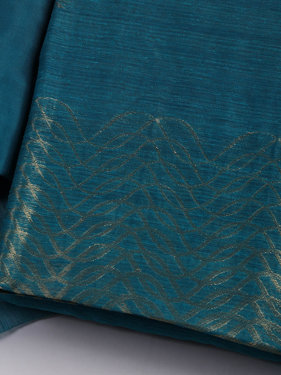 Woven Chanderi Unstitched Suit Piece With Dupatta