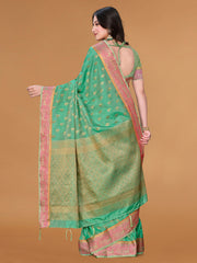 Zari Jaal Cotton Woven Saree