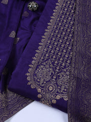 Woven Chanderi Unstitched Suit Piece With Dupatta