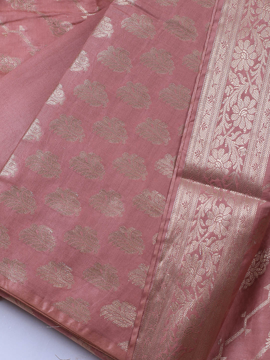 Banarasi Chanderi Unstitched Suit With Dupatta