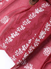 Printed Cotton Blend Unstitched Suit With Dupatta