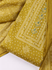 Printed Linen Unstitched Suit With Dupatta