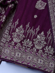 Woven Art Silk Unstitched Suit Piece With Dupatta