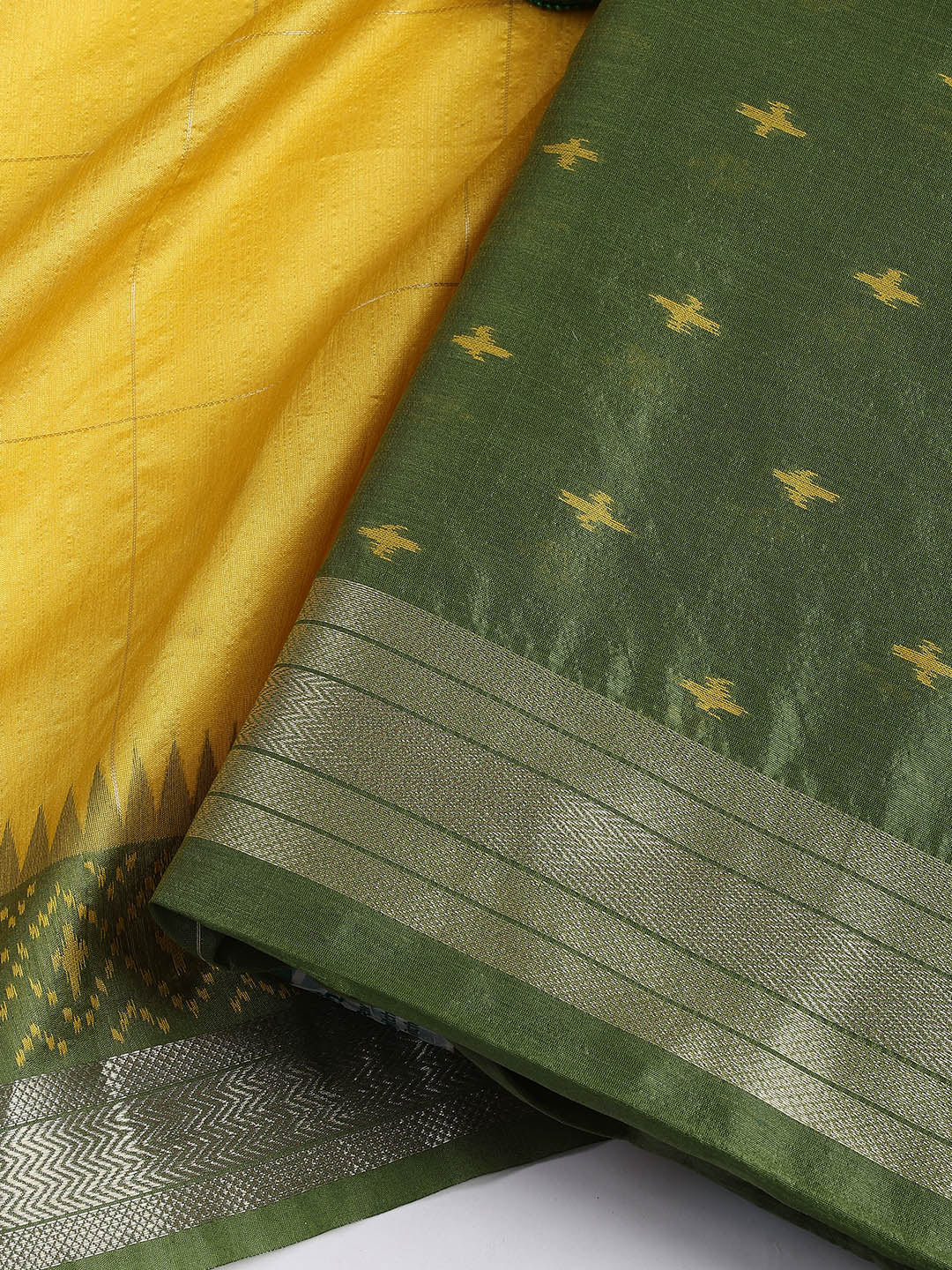 Woven Chanderi Unstitched Suit Piece With Dupatta