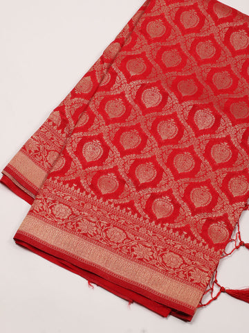 Zari Jaal Handloom Woven Saree