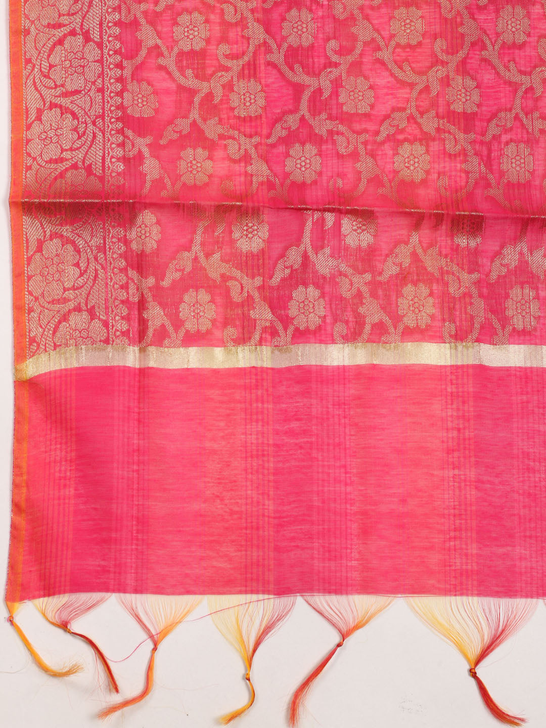 Rani Woven Design Chanderi Unstitched Dress Material