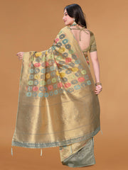 Zari Jaal Cotton Woven Saree