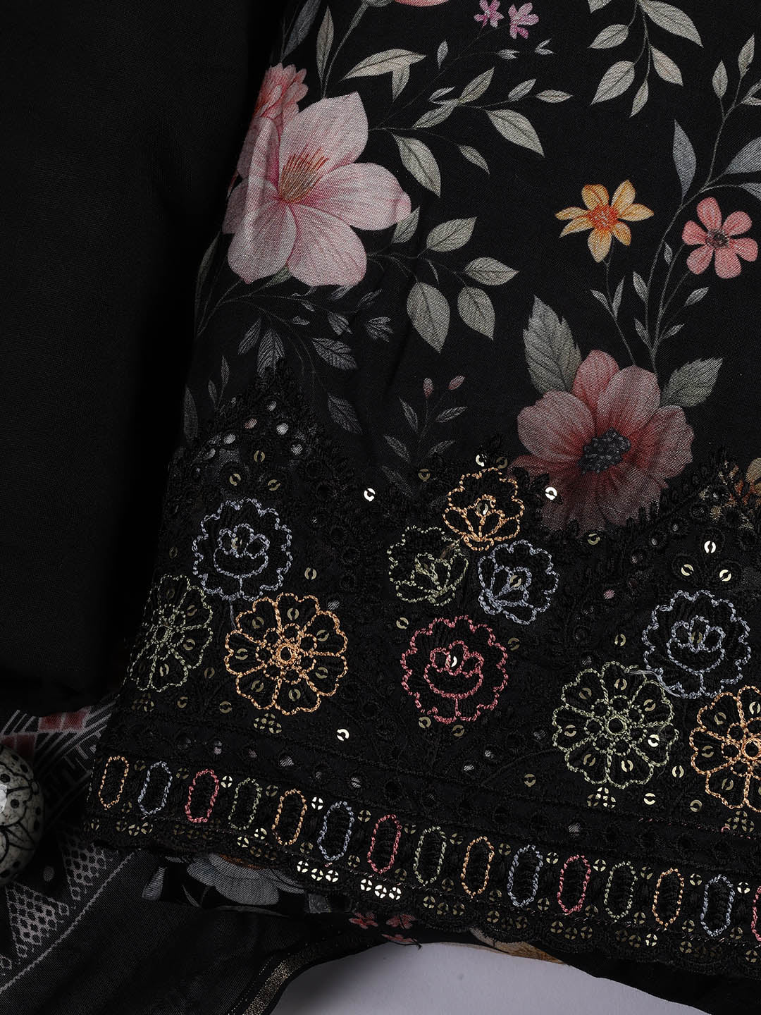 Printed Muslin Unstitched Suit With Dupatta