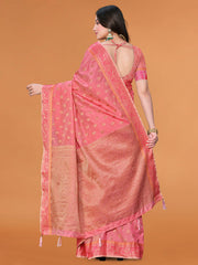 Zari Jaal Cotton Woven Saree