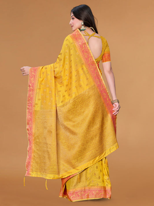 Zari Jaal Cotton Woven Saree