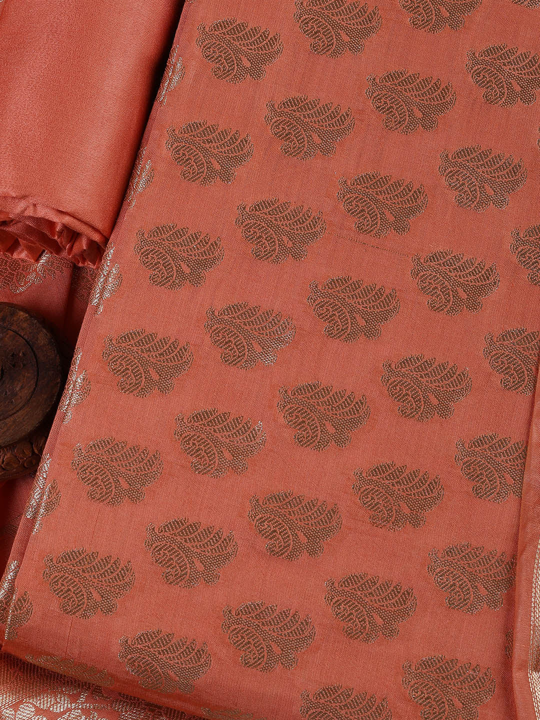 Banarasi Chanderi Unstitched Suit With Dupatta