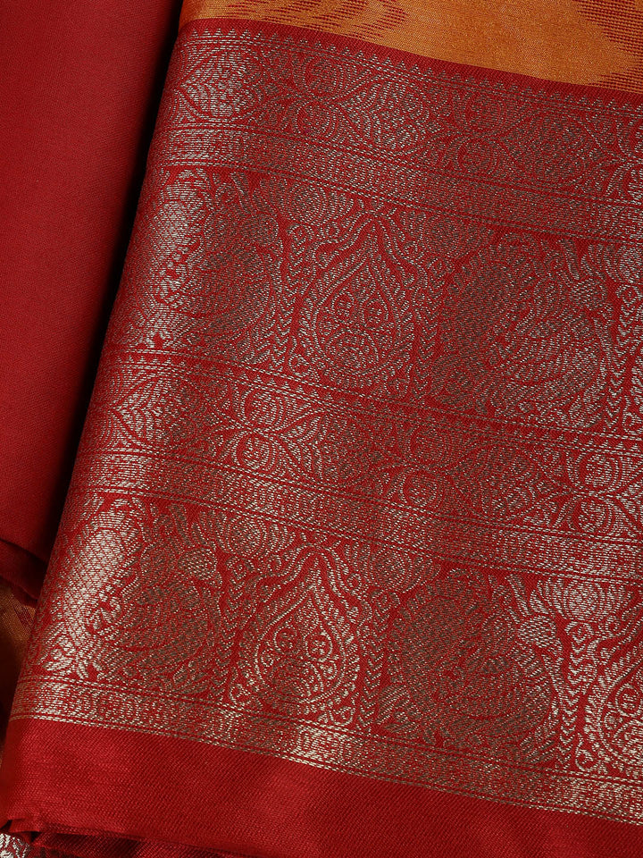 Woven Chanderi Unstitched Suit With Dupatta