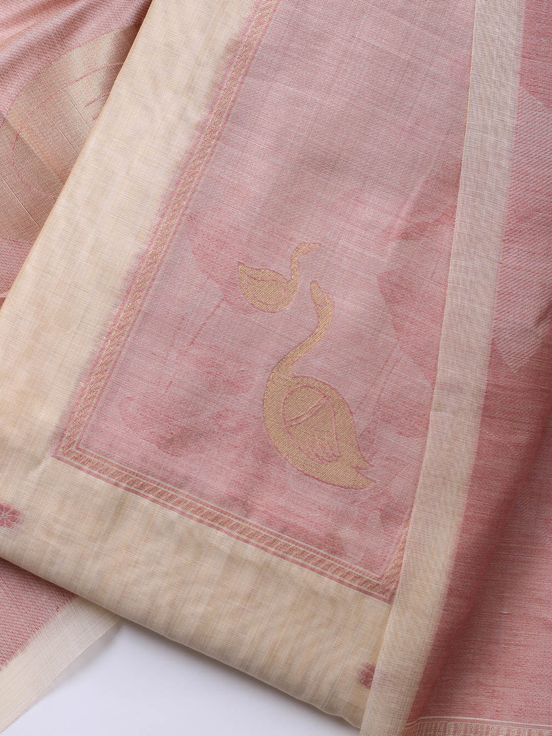 Jamdhani Chanderi Unstitched Suit Piece With Dupatta