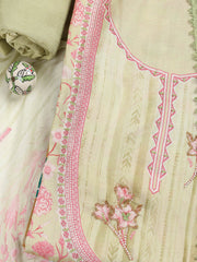 Printed Muslin Unstitched Suit With Dupatta