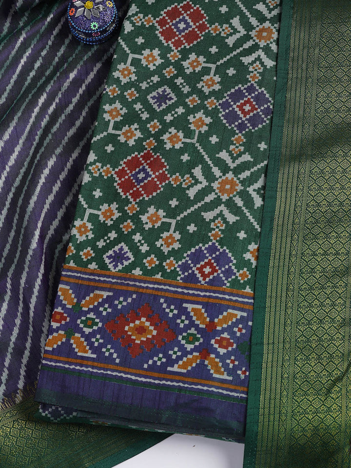 Art Silk Unstitched Suit Piece With Dupatta