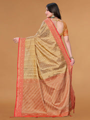 Zari Jaal Cotton Woven Saree