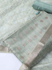 Woven Tissue Unstitched Suit With Dupatta