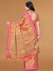 Zari Jaal Cotton Woven Saree