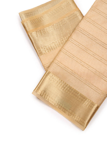 Plain Zari Border Organza Saree