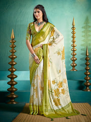 Digital Printed Georgette Saree