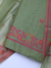 Jamdani Chanderi Unstitched Suit Piece With Dupatta